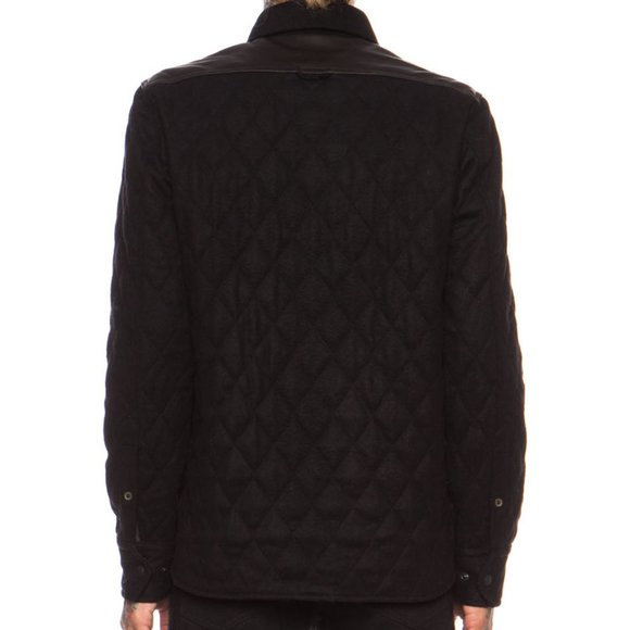Rag & Bone Black Lumberjack Quilted Overshirt S - Picture 8 of 9